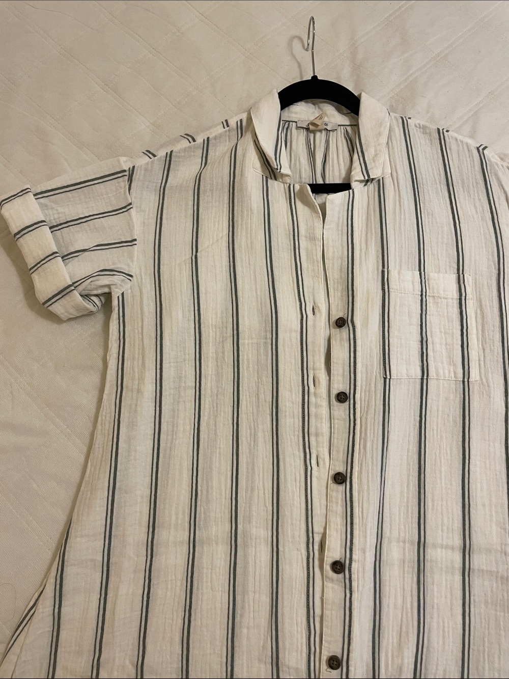 Cotton button down dress